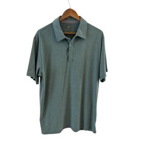 Free Fly Polo Shirt Mens XL Bamboo Blend Golf Teal Green Tennis Prep